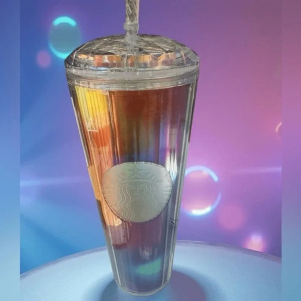 Starbucks Iridescent‎ Rainbow Prism 24oz Venti Cold Cup  Retired 2022